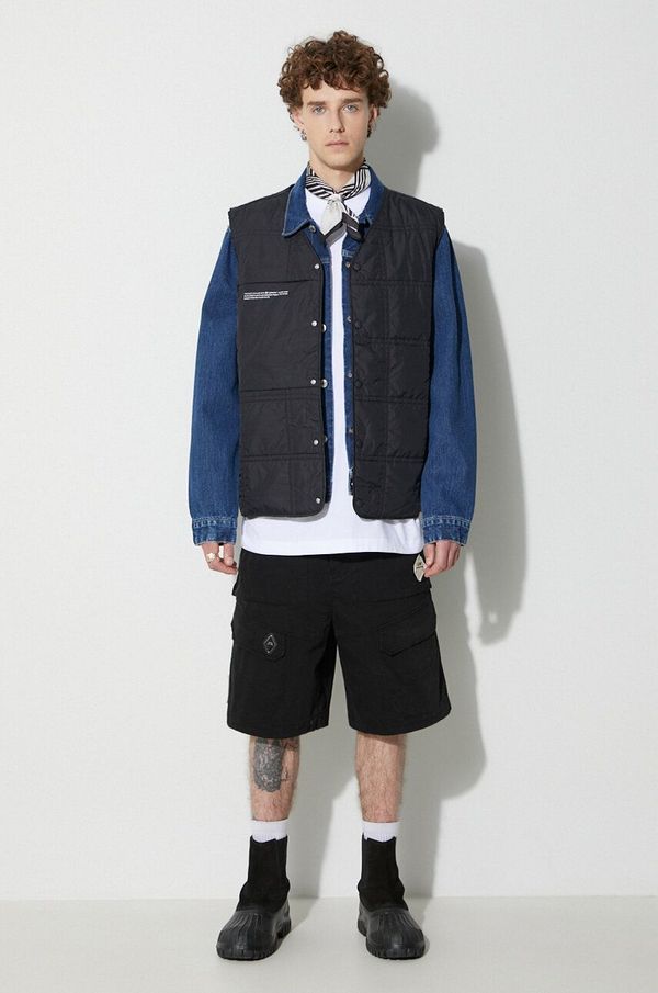 PANGAIA Prsluk Pangaia za muškarce, boja: crna, za prijelazno razdoblje