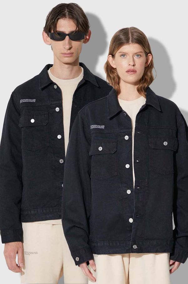 PANGAIA Traper jakna Pangaia boja: crna, za prijelazno razdoblje