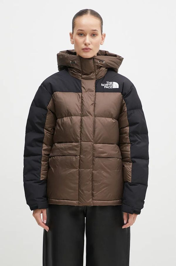 The North Face Pernata jakna The North Face HMLYN Down za žene, boja: smeđa, za zimu, NF0A4R2W5EX1