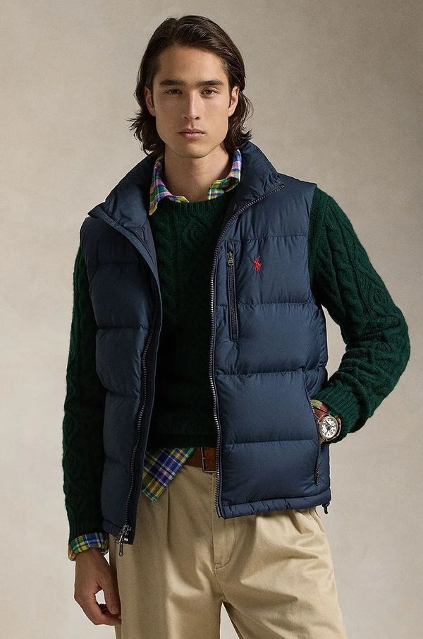 Polo Ralph Lauren Pernati prsluk Polo Ralph Lauren za muškarce, boja: crna, za zimu, 710940236