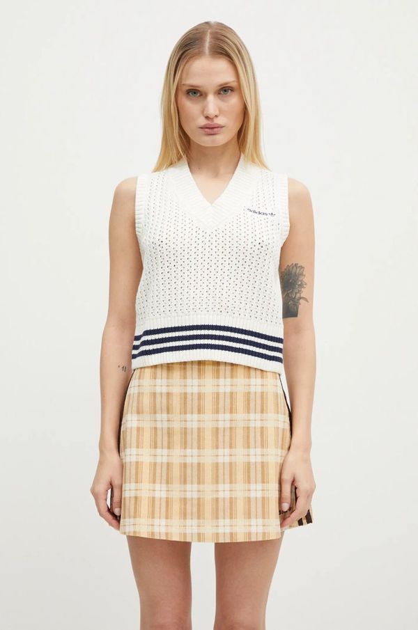 adidas Originals Prsluk adidas Originals Knit Vest boja: bež, IX1037