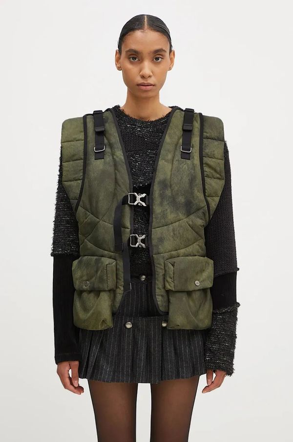 Andersson Bell Prsluk Andersson Bell Marble Padded Vest boja: zelena, za prijelazno razdoblje, awa648m