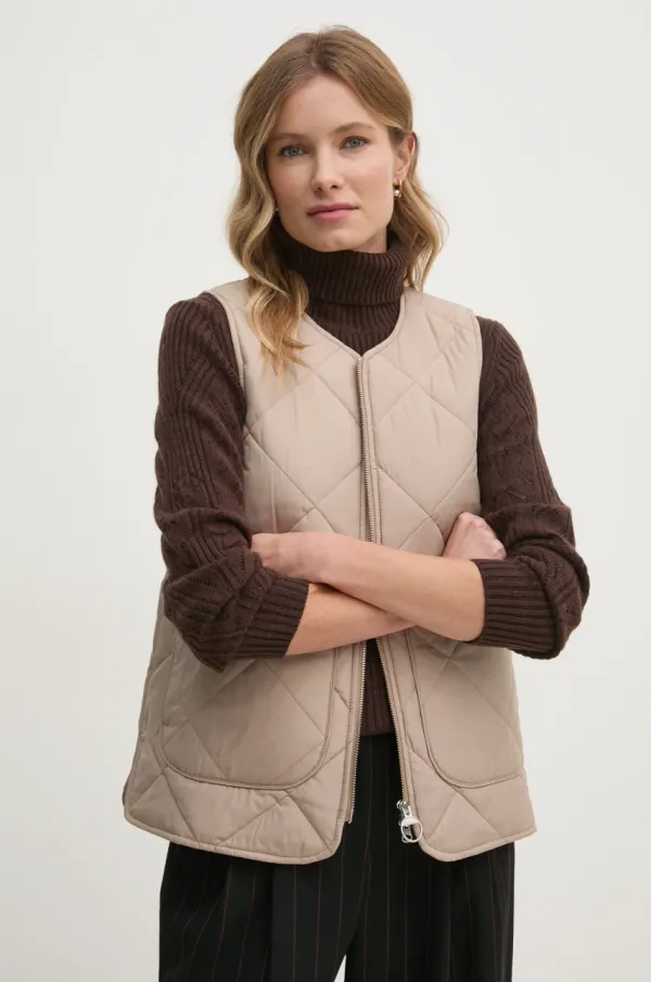 Barbour Prsluk Barbour za žene, boja: bež, za prijelazno razdoblje, LGI0189BE33