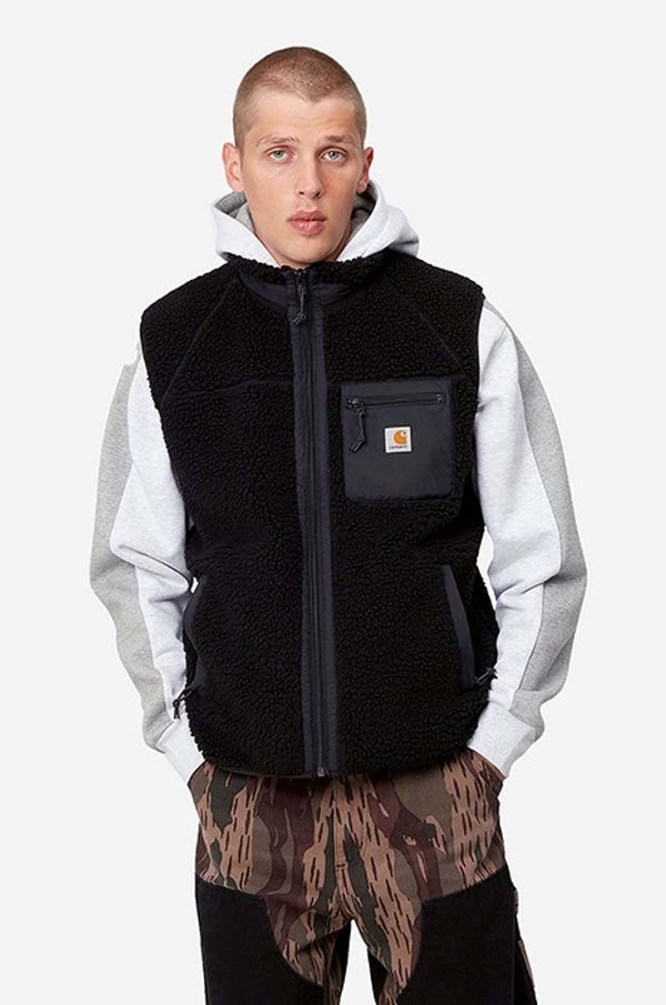 Carhartt WIP Prsluk Carhartt WIP za muškarce, boja: crna, za prijelazno razdoblje