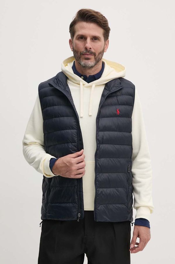 Polo Ralph Lauren Prsluk Polo Ralph Lauren za muškarce, boja: tamno plava, za prijelazno razdoblje, 710949962