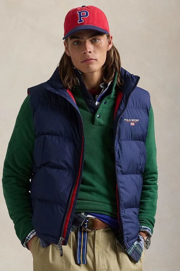 Polo Ralph Lauren Prsluk Polo Ralph Lauren za muškarce, boja: tamno plava, za zimu, 710962054