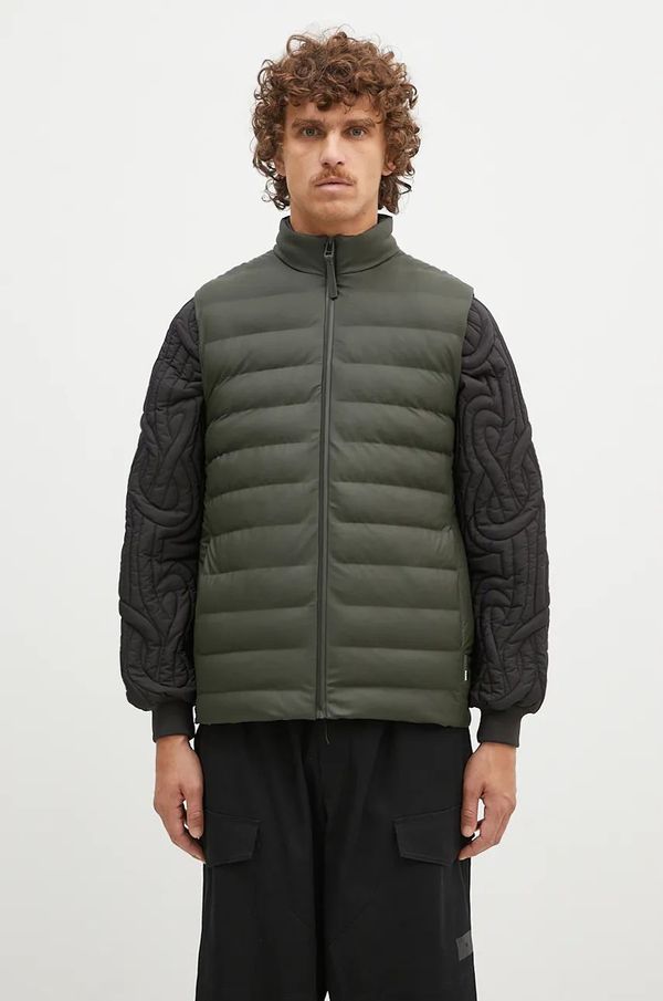 Rains Prsluk Rains Trekker Vest 15200 GREEN boja: zelena, za prijelazno razdoblje, 15200.GREEN-GREEN