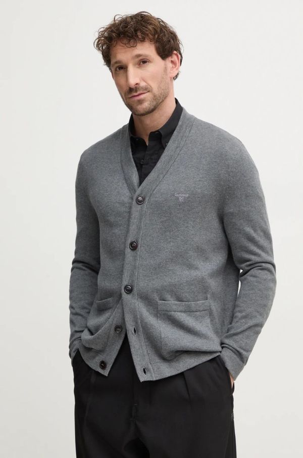 Barbour Pulover Barbour za muškarce, boja: siva, MKN1622GY53