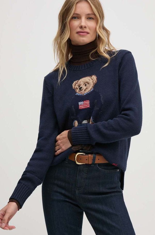 Polo Ralph Lauren Pulover Polo Ralph Lauren za žene, boja: tamno plava, topli, 211927070