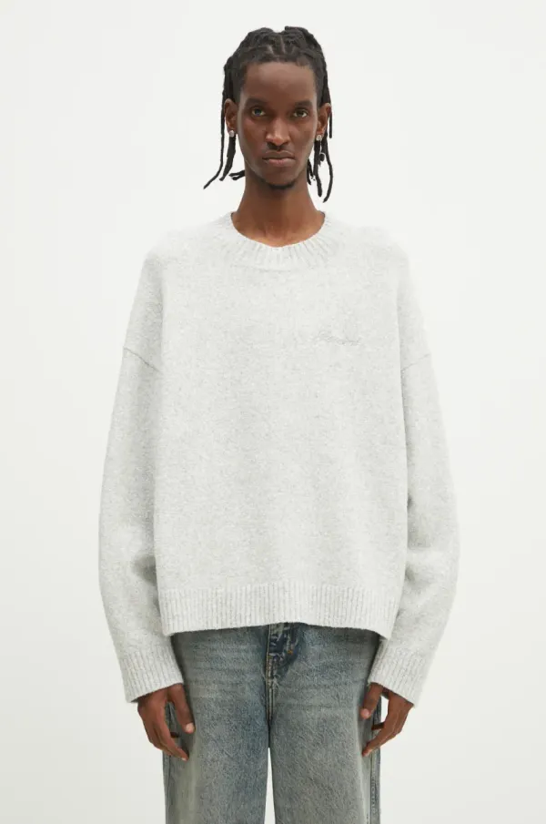 Represent Pulover s dodatkom kašmira Represent Marled Knit Jumper za muškarce, boja: siva, lagani, MLM3839.50