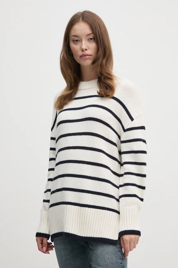 Barbour Pulover s dodatkom vune Barbour za žene, boja: bež, LKN1580