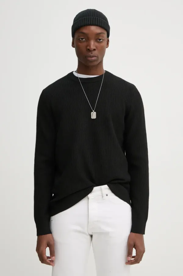 Samsoe Samsoe Pulover Samsoe Samsoe za muškarce, boja: crna, M24400021