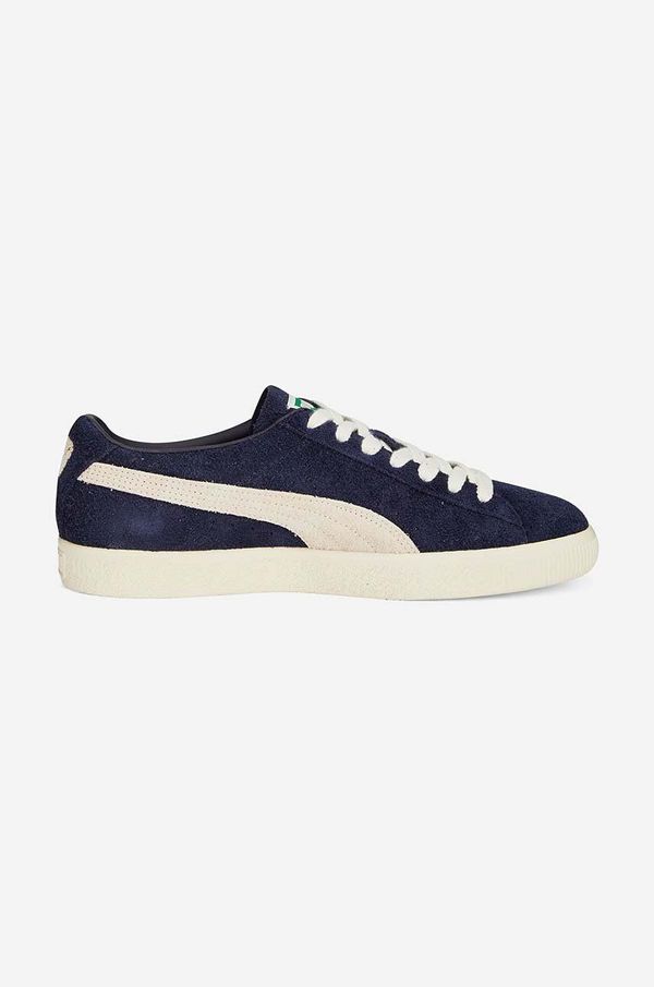 Puma Sandale od brušene kože Puma VTG Hairy za muškarce, boja: tamno plava, 385698.05-navy