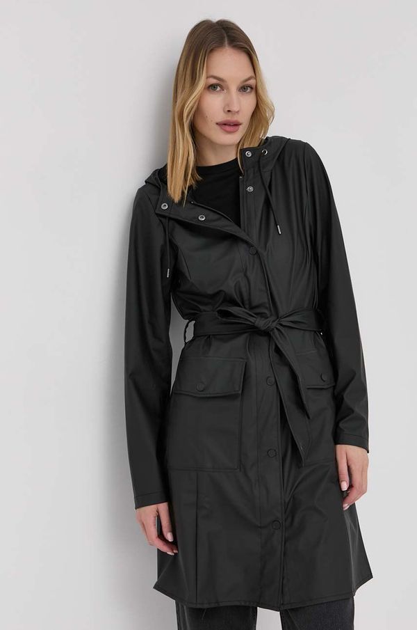 Rains Jakna Rains Curve Jacket 18130 za žene, boja: crna, za prijelazno razdoblje, 18130.01-Black