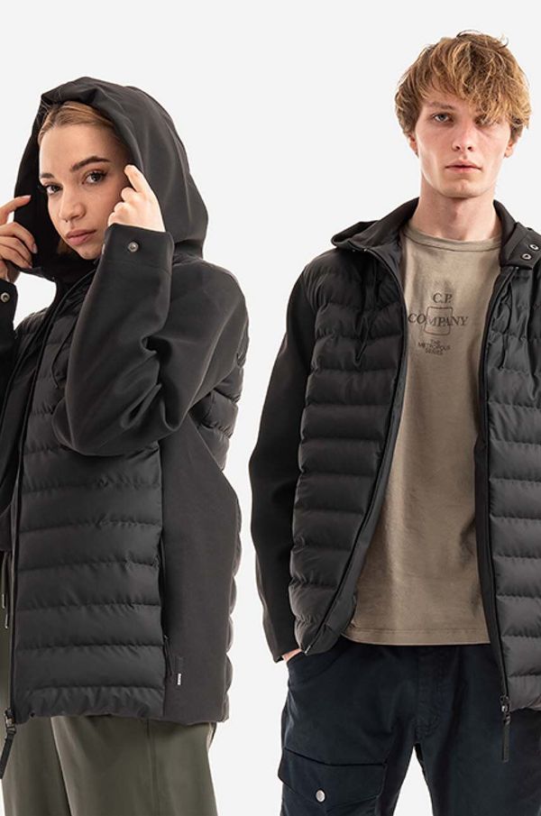 Rains Jakna Rains Trekker Scuba Jacket boja: crna, za prijelazno razdoblje, 15450.BLACK-BLACK