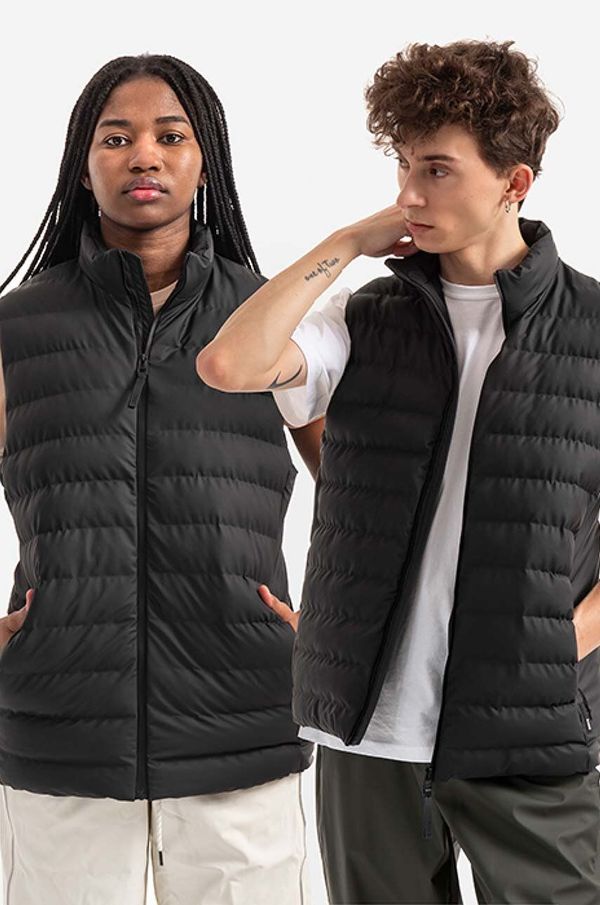 Rains Prsluk Rains Trekker Vest 15200 BLACK boja: crna, za prijelazno razdoblje, 15200.BLACK-BLACK