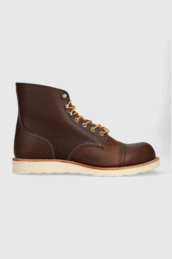 Red Wing Kožne cipele Red Wing Iron Ranger Traction Tred za muškarce, boja: smeđa, 8088