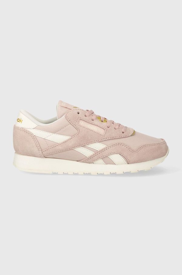 Reebok Tenisice od brušene kože Reebok Classic Nylon boja: ružičasta