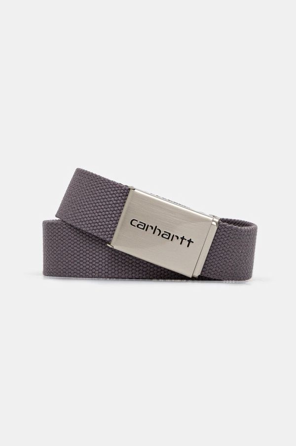 Carhartt WIP Remen Carhartt WIP Clip Belt Chrome boja: siva, I019176.2LQXX