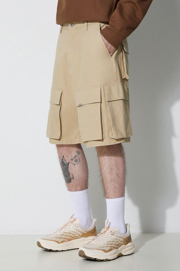 Represent Pamučne kratke hlače Represent Baggy Cotton Cargo Short boja: bež, MLM715.494