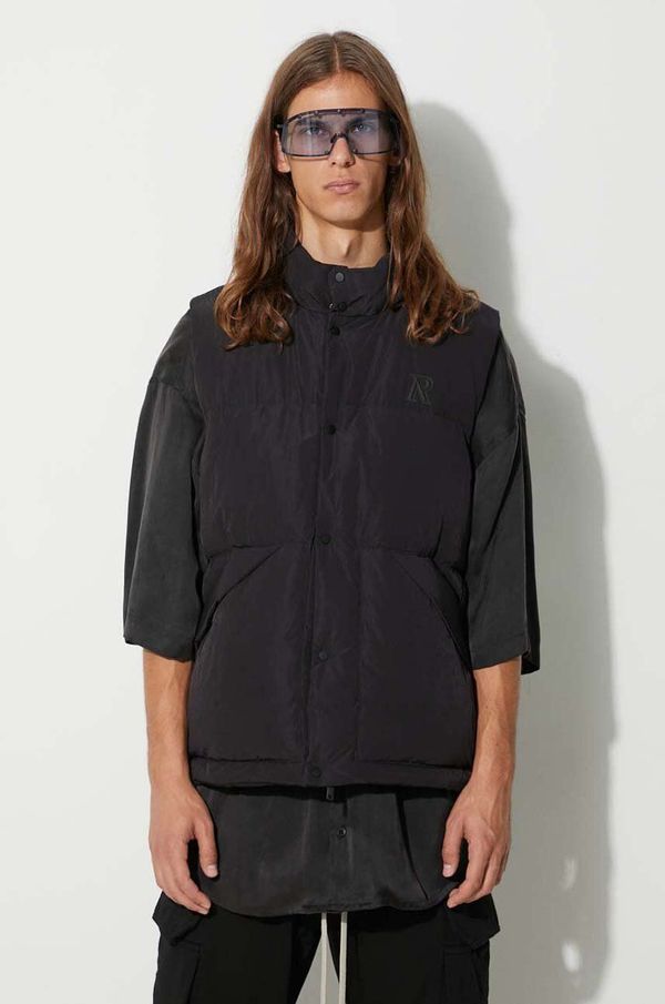 Represent Pernati prsluk Represent Puffer Gilet za muškarce, boja: crna, za zimu