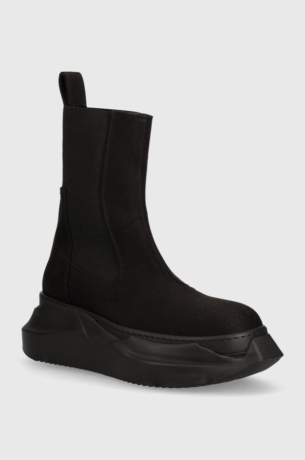 Rick Owens Gležnjače Rick Owens Woven Boots Beatle Abstract za žene, boja: crna, s platformom, DS01D1846.NDK.99