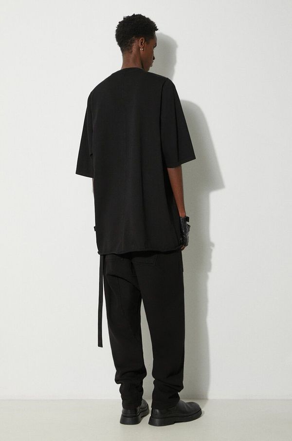 Rick Owens Pamučna majica Rick Owens Jumbo T-Shirt za muškarce, boja: crna, bez uzorka, DU01D1274.RIG.09