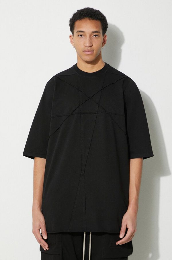 Rick Owens Pamučna majica Rick Owens Jumbo T-Shirt za muškarce, boja: crna, bez uzorka, DU01D1274.RIGET1.09