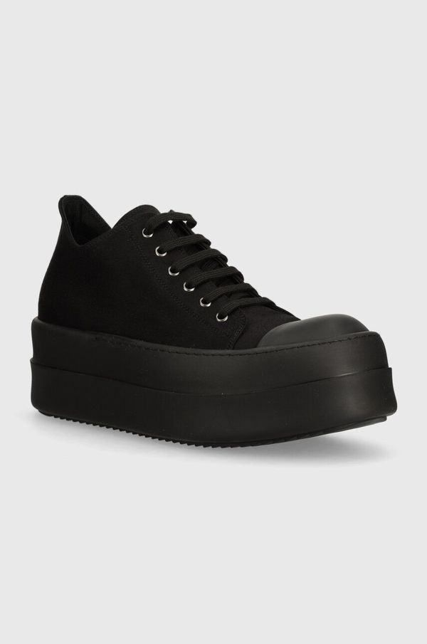 Rick Owens Tenisice Rick Owens Woven Shoes Double Bumper Low Sneaks za muškarce, boja: crna, DU01D1832.NDK.999