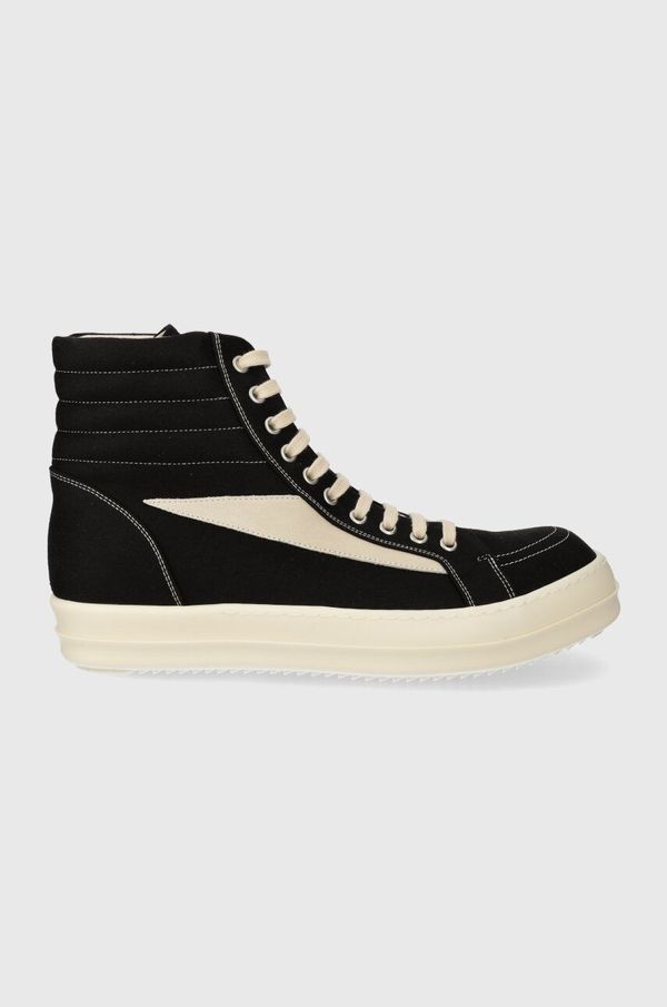 Rick Owens Tenisice Rick Owens Woven Shoes Vintage High Sneaks za muškarce, boja: crna, DU01D1810.NDKLVS.911