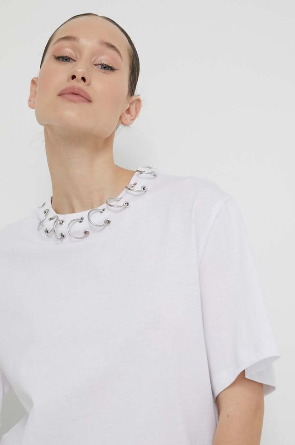 Rotate Pamučna majica Rotate za žene, boja: bijela