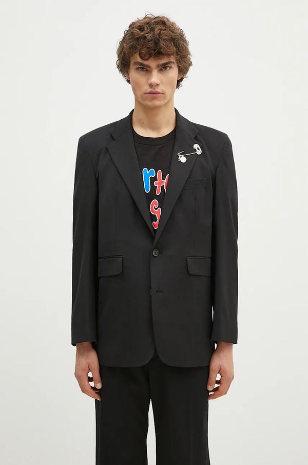 Aries Sako s primjesom vune Aries Single Breasted Tailored Jacket boja: crna, AR7010202