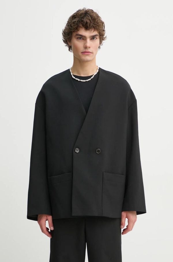 Nanushka Sako s primjesom vune Nanushka CEDRIC boja: crna, NM24FWJK24499