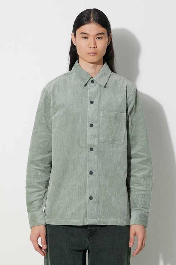 Samsoe Samsoe Košulja Samsoe Samsoe za žene, boja: zelena, relaxed, s klasičnim ovratnikom