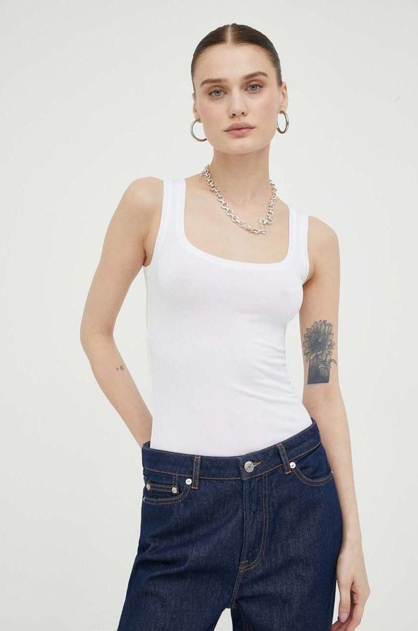 Samsoe Samsoe Top Samsoe Samsoe za žene, boja: bijela