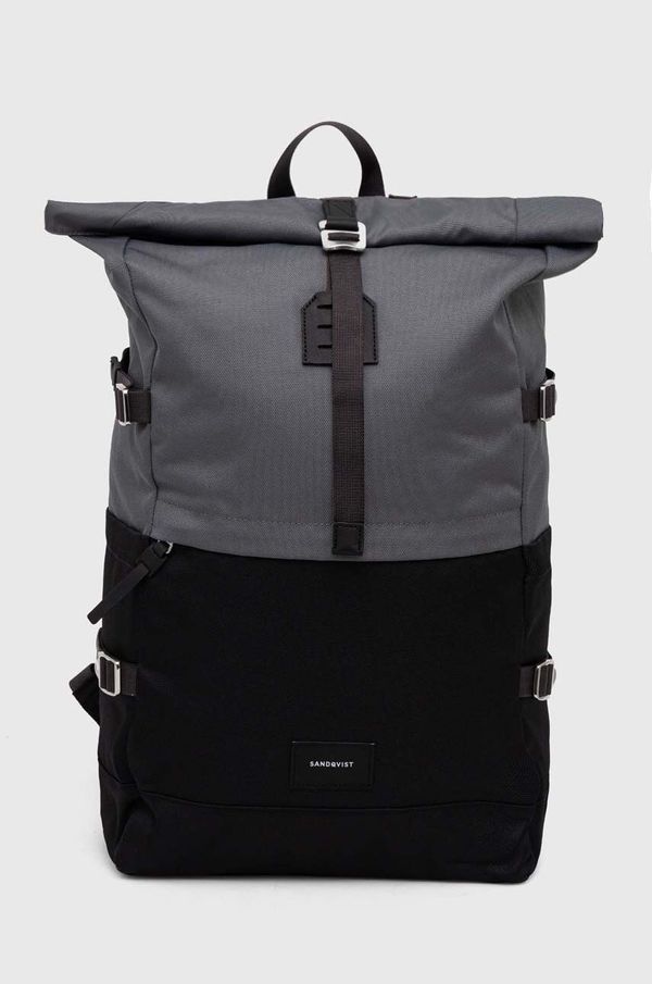 Sandqvist Ruksak Sandqvist Bernt boja: siva, veliki, s uzorkom SQA2054