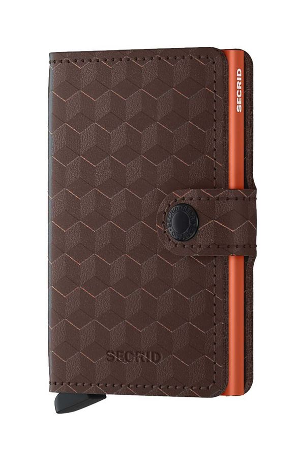 Secrid Kožni novčanik Secrid Optical Brown-Orange boja: smeđa