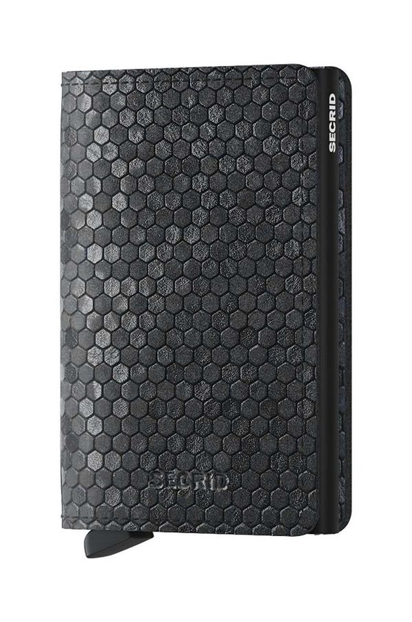 Secrid Kožni novčanik Secrid Slimwallet Hexagon Black boja: crna