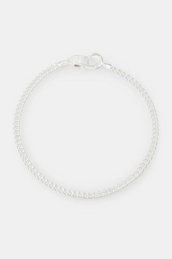 HATTON LABS Srebrna narukvica HATTON LABS Round Curb Bracelet M HL.W4.353.SL