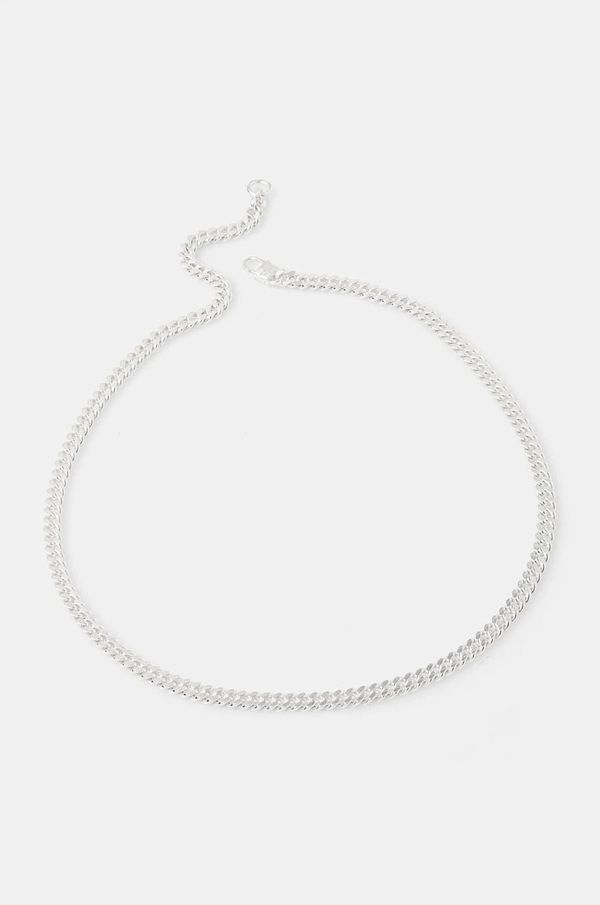 HATTON LABS Srebrna ogrlica HATTON LABS Classic Cuban Chain M HL.W4.384.SL