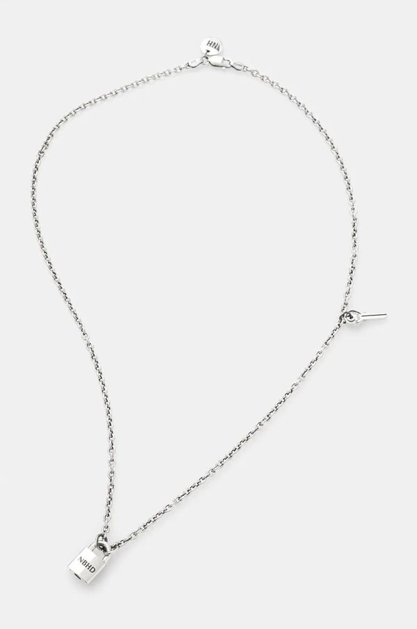 Neighborhood Srebrna ogrlica NEIGHBORHOOD Padlock Necklace 242IVNH.AC02