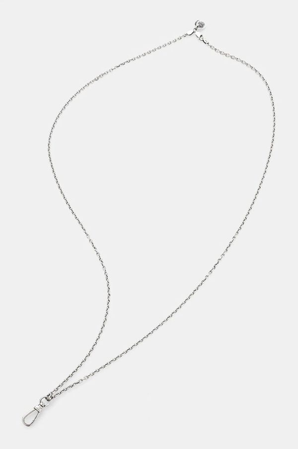 Neighborhood Srebrna ogrlica NEIGHBORHOOD Swivel Hook Necklace 242IVNH.AC01
