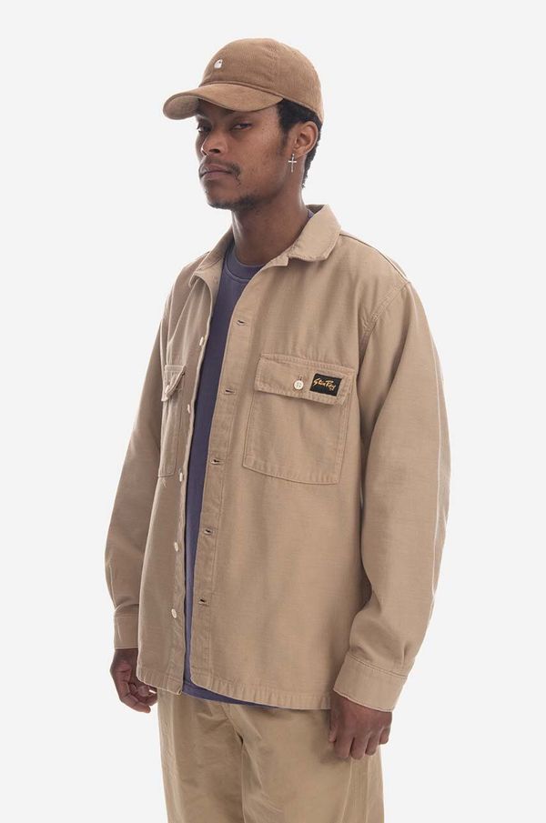 Stan Ray Pamučna košulja Stan Ray Cpo Shirt za muškarce, boja: bež, relaxed, s klasičnim ovratnikom, SS23018KHA-KHA