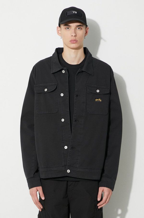 Stan Ray Traper jakna Stan Ray TRUCKER JACKET (LINED) za muškarce, boja: crna, za prijelazno razdoblje, AW2312154