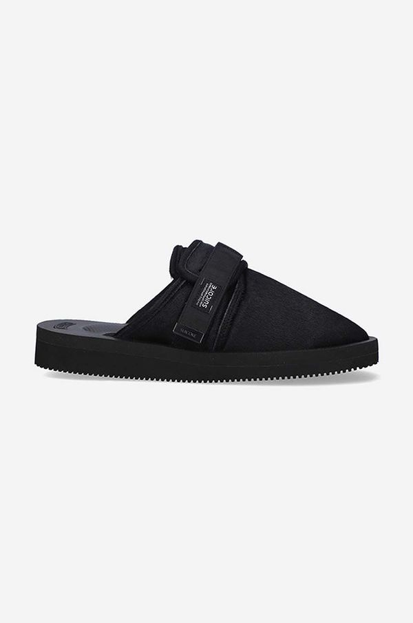 Suicoke Natikače Suicoke Rubber Sole BLACK za muškarce, boja: crna, ZAVO.VHL-BLACK