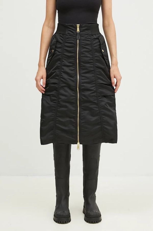 Alpha Industries Suknja Alpha Industries MA-1 Midi Skirt boja: crna, midi, širi se prema dolje, 148067