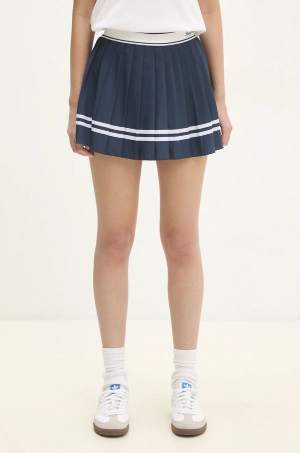Sporty & Rich Suknja Sporty & Rich Vendome Script Pleated boja: tamno plava, mini, širi se prema dolje, SK005516313BL32