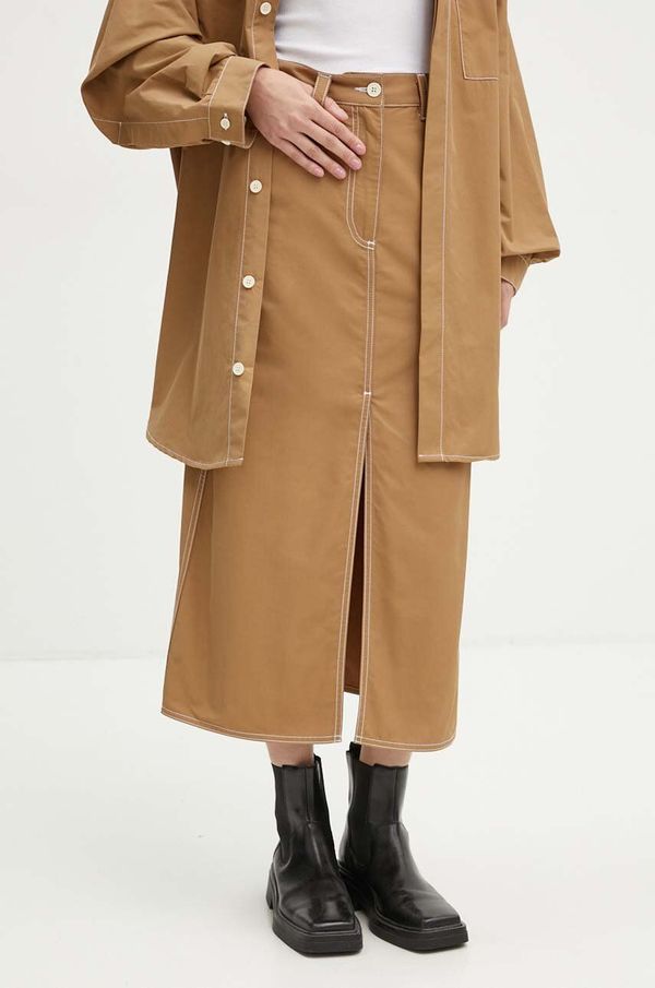 Sunnei Suknja Sunnei boja: bež, midi, ravna, RTWWSKR005