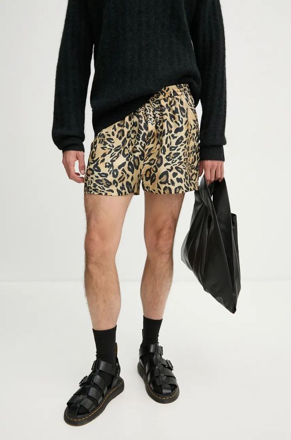 Nanushka Svilene kratke hlače Nanushka AMIL boja: bež, NM24PFPA04371