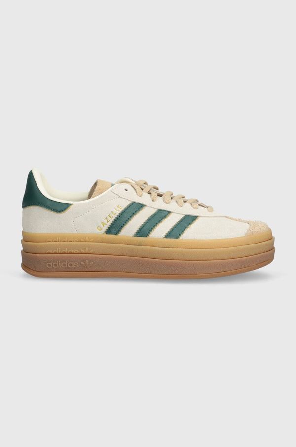 adidas Originals Tenisice od brušene kože adidas Originals Gazelle Bold boja: bež, ID7056
